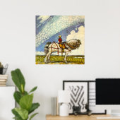 "Out In the Wide World" von John Bauer Poster (Heimbüro)