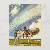 "Out In the Wide World" von John Bauer Postkarte (Vorderseite)