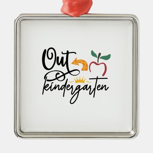 Out Kindergarten Ornament Aus Metall (Vorne)