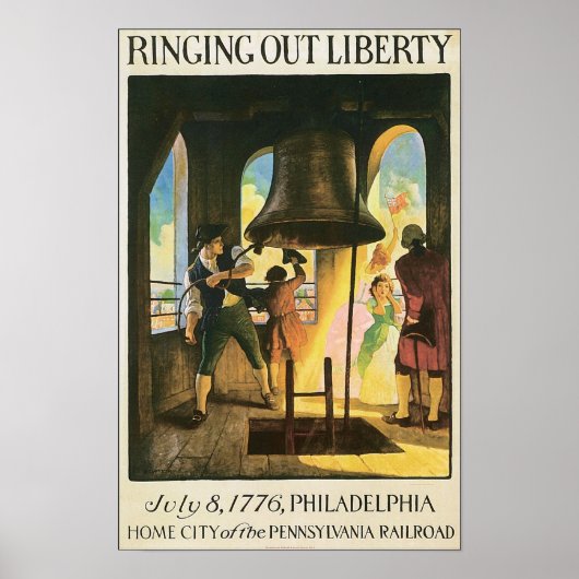 "Out Liberty", 8. Juli 1776 Philadelphia Poster (Vorne)