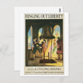 "Out Liberty", 8. Juli 1776 Philadelphia Postkarte (Vorne/Hinten)