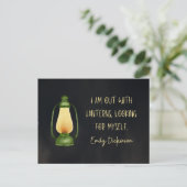 Out mit Lanterns Postkarte (Stehend Vorderseite)