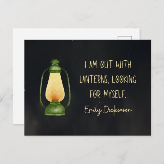 Out mit Lanterns Postkarte (Vorne/Hinten)