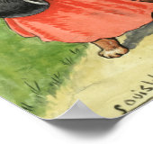 Out mit Tante von Louis Wain Poster (Ecke)