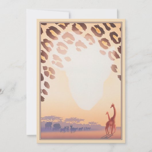 Out of Africa © Mitteilungskarte (Vorderseite)