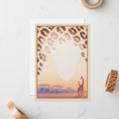 Out of Africa © Mitteilungskarte (Vorderseite/Rückseite Beispiel)