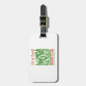 Out of Breath Funny Sloth Hiking Club Gepäckanhänger (Vorderseite vertikal)