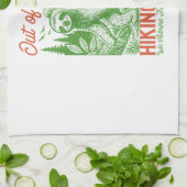 Out of Breath Funny Sloth Hiking Club Geschirrtuch (Gefaltet)