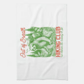 Out of Breath Funny Sloth Hiking Club Geschirrtuch (Vertikal)