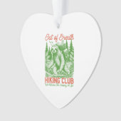 Out of Breath Funny Sloth Hiking Club Ornament (Vorderseite)