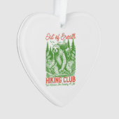 Out of Breath Funny Sloth Hiking Club Ornament (Vorderseite)