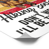 Out Of Breath Hiking Society For Men Women Hiker N Poster (Ecke)