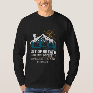 Out of Breath Hiking Society T-Shirt Wandern im Fr