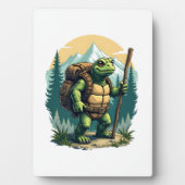 Out Of Breath Hiking Society Turtle T-Shirt Fotoplatte (Vorderseite)