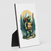 Out Of Breath Hiking Society Turtle T-Shirt Fotoplatte (Seite)