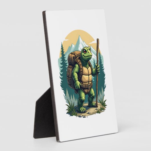 Out Of Breath Hiking Society Turtle T-Shirt Fotoplatte (Seite)