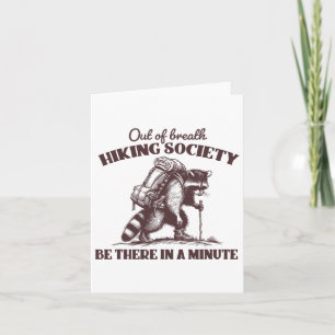 Out of Breath Wander Society T-Shirt Raccoon Wande Karte