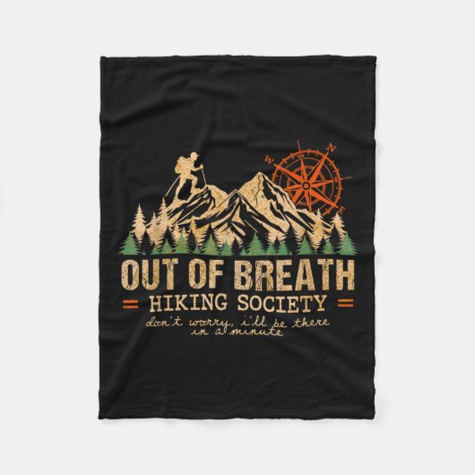 Out of Breath Wandergesellschaft Wandern Crew Happ Fleecedecke (Vorderseite)