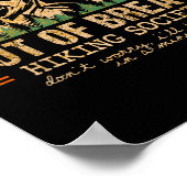 Out of Breath Wandergesellschaft Wandern Crew Happ Poster (Ecke)