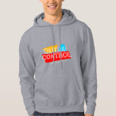 Out of Control – Bold Typography Statement Design Hoodie (Vorderseite)