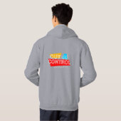 Out of Control – Bold Typography Statement Design Hoodie (Schwarz voll)