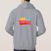 Out of Control – Bold Typography Statement Design Hoodie (Rückseite)