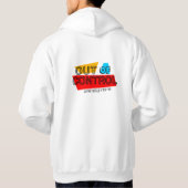 Out of Control – Bold Typography Statement Design Hoodie (Rückseite)