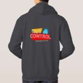 Out of Control – Bold Typography Statement Design Hoodie (Rückseite)
