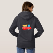 Out of Control – Bold Typography Statement Design Hoodie (Schwarz voll)