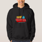 Out of Control – Bold Typography Statement Design Hoodie (Vorderseite)
