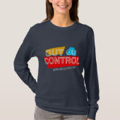 Out of Control – Bold Typography Statement Design T-Shirt (Vorderseite)