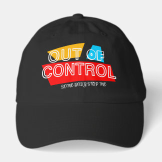 Out of Control – Bold Typography Statement Design Truckerkappe