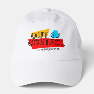 Out of Control – Bold Typography Statement Design Truckerkappe