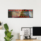 "Out Of His Mind" 36"x12" Poster (Heimbüro)