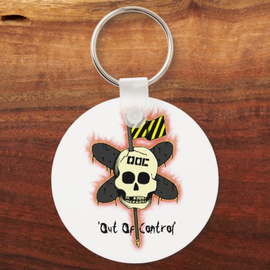 "Out of Kontrolle" - Pyro Schlüsselanhänger (Vorderseite)