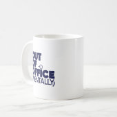 Out Of Office Mental Funny Tasse (Vorderseite Links)
