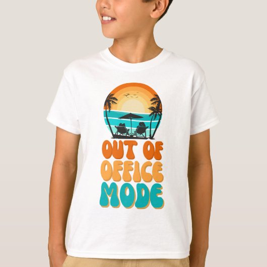 Out of Office Mode T-Shirt (Vorderseite)
