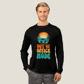 Out of Office Mode Tri-Blend Shirt (Volle Vorderseite)