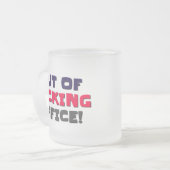 Out-of-Office-Tasse Mattglastasse (Vorderseite Links)
