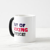 Out-of-Office-Tasse Verwandlungstasse (Vorderseite Links)