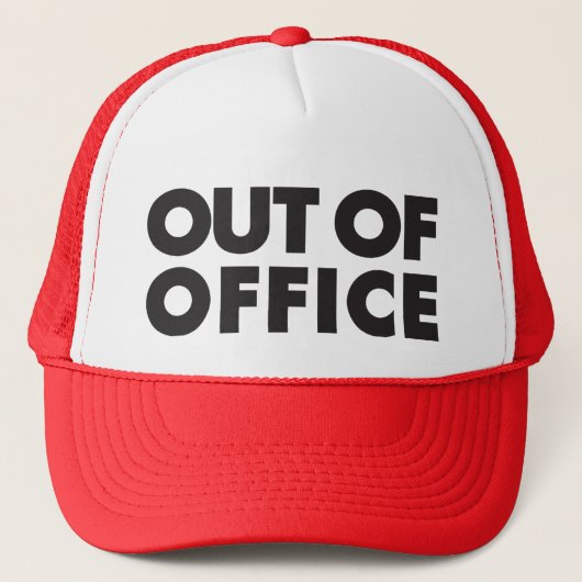 Out of Office Trucker Hat Truckerkappe (Vorderseite)