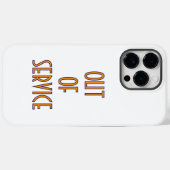 "Out of Service" iPhone 14 pro max Fall Case-Mate iPhone Hülle (Rückseite (Horizontal))