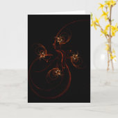 Out of the Dark Abstrakt Art Grußkarte Karte (Gelbe Blume)