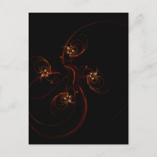 Out of the Dark Abstrakt Art Postcard Postkarte
