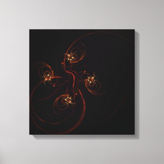 Out of the Dark Abstrakt Art Quad Canvas Print Leinwanddruck (Vorderseite)