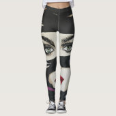 'Out of the Dark' Gemälde auf einem Leggings (Vorderseite)