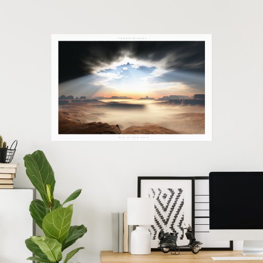 Out of the dark poster (Heimbüro)