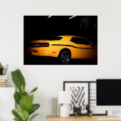 Out of the Hive - Dodge Challenger SRT8 Gelber Jac Poster (Heimbüro)