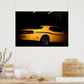 Out of the Hive - Dodge Challenger SRT8 Gelber Jac Poster (Küche)