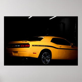 Out of the Hive - Dodge Challenger SRT8 Gelber Jac Poster